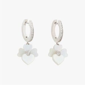 Kate Spade Precious Pansy Pave Dangle Earrings